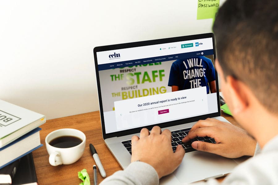 CCHA Laptio Mockup by Cude Design