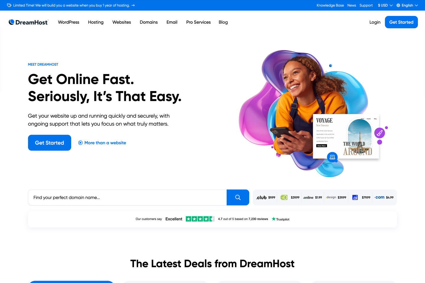 DreamHost domain