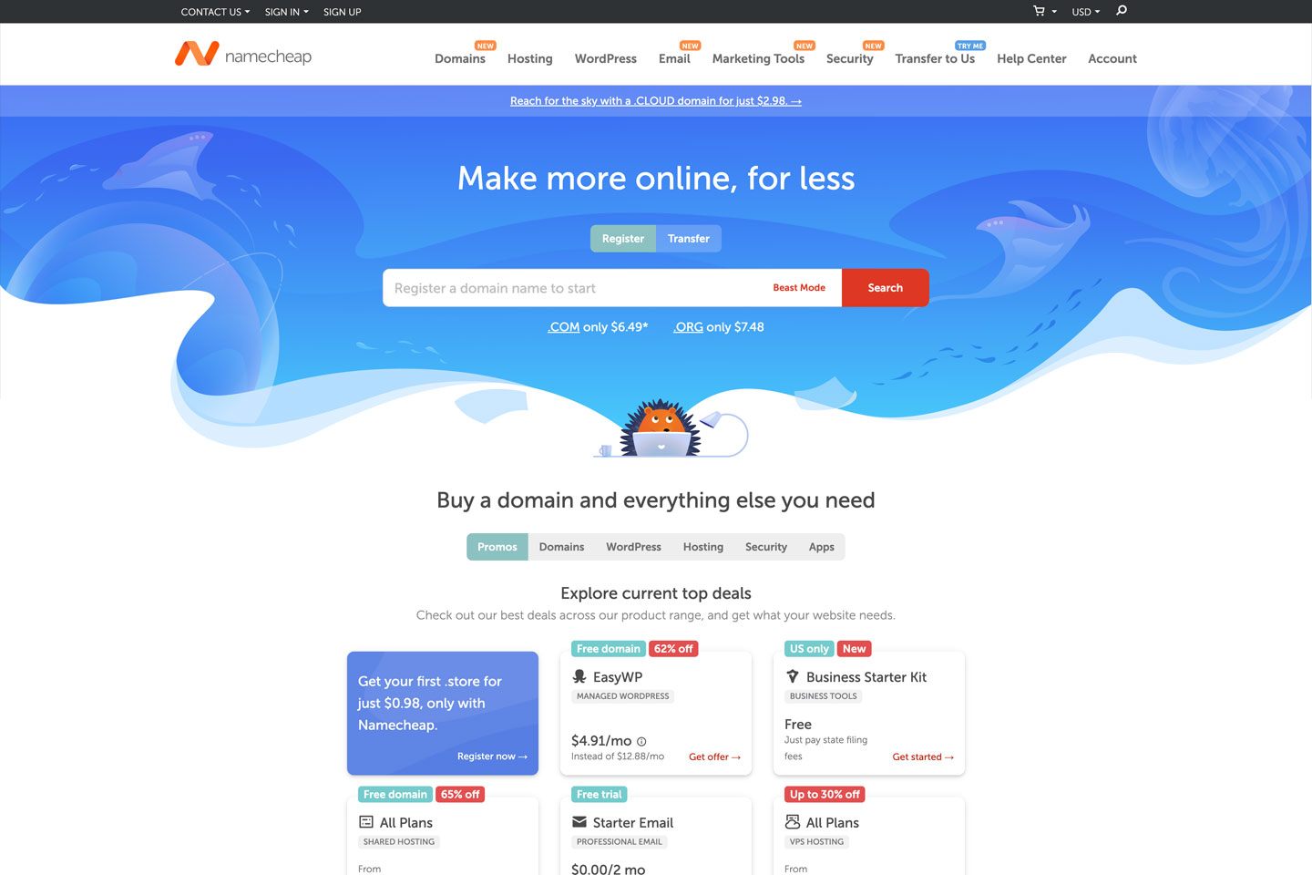namecheap domain