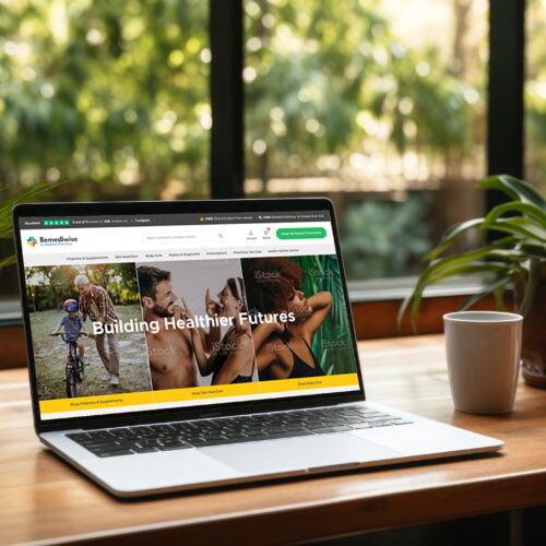 Bemediwise Homepage on Laptop Device
