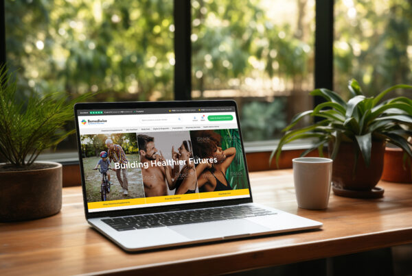Bemediwise Homepage on Laptop Device