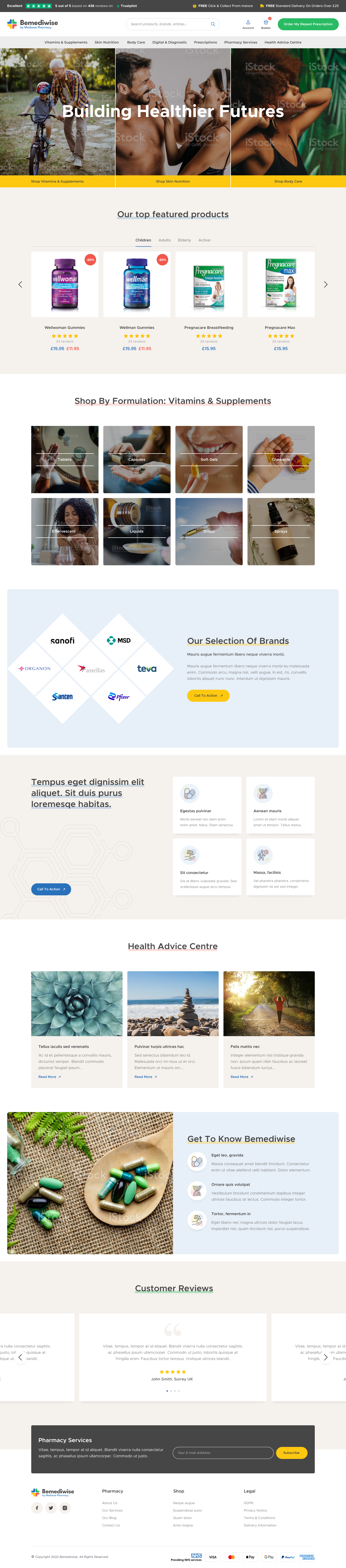 Bemediwise Homepage Design